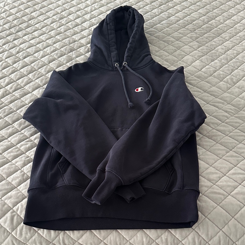 Champion Men's Navy Hoodie